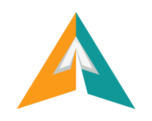 Nova Centra Logo Black and White Arrow